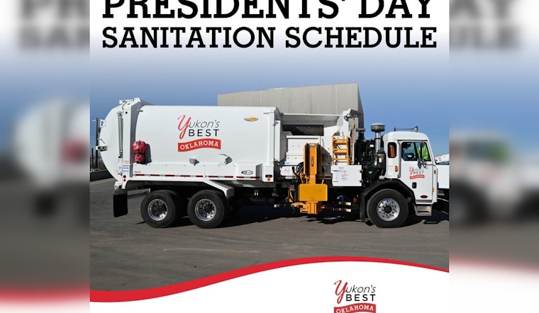Yukon Announces Sanitation Schedule Shift for Presidents Day and Moves Monday Trash Pickups to Tuesday