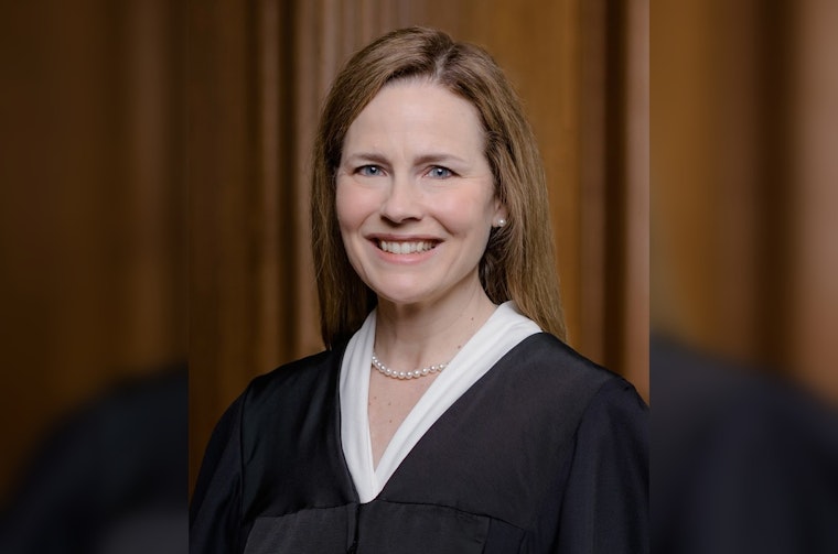 Amy Coney Barrett’s Tight-Security Homecoming At Rhodes College