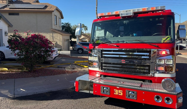Attic Inferno Rattles North Phoenix Block Near Union Hills and 16th Street