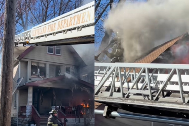 VIDEO: Backyard Burn Near E. 123rd Explodes Into $100K Blaze, Drives Cleveland Family Out