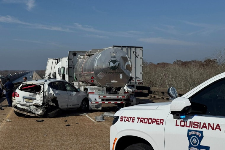 Basin Bridge Pileup Brings I-10 West To A Screeching Halt Near Butte La Rose