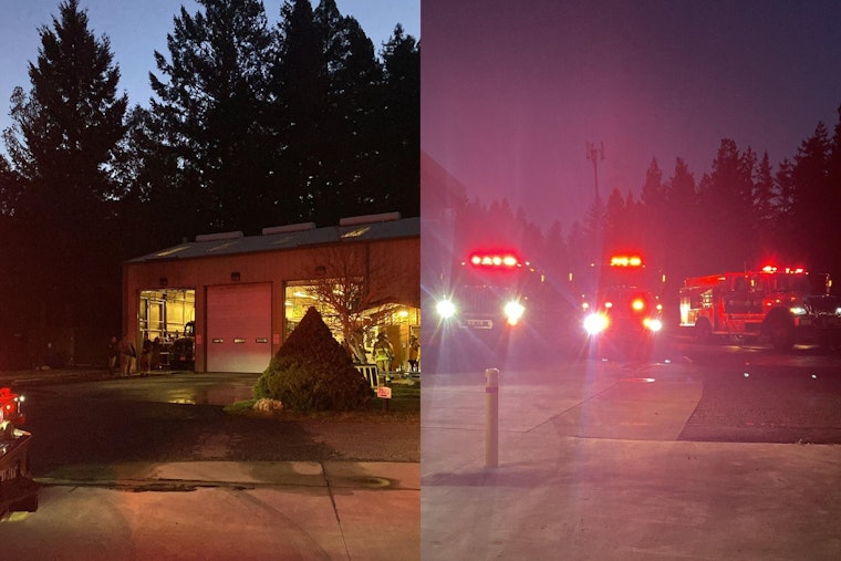 Before-Dawn Blaze Scorches Bonny Doon Firehouse, Knocks Out Water Tender