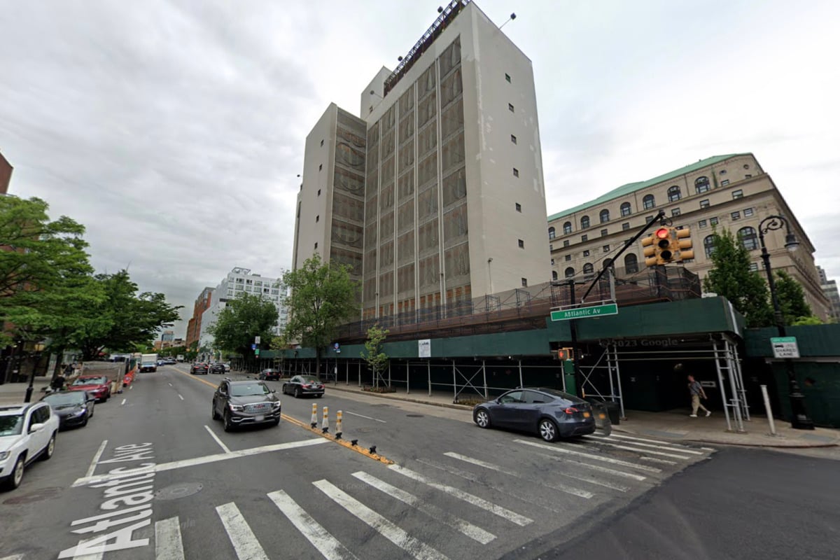 Facade Installation Begins at 275 Atlantic Ave, Boerum Hill
