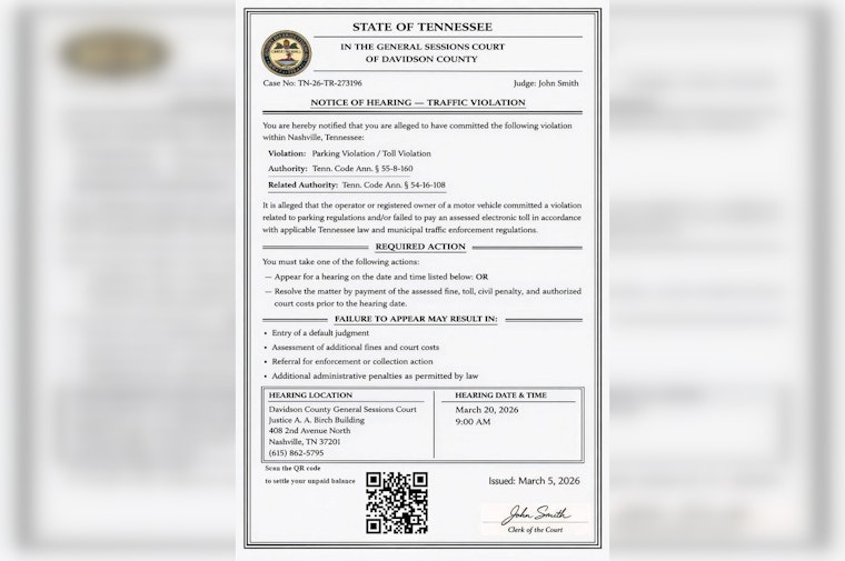Bogus QR Code ‘Court Notices’ Flood Nashville Mailboxes, Cops Warn