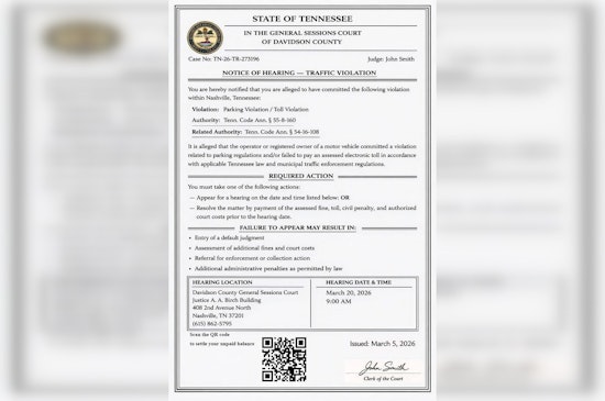 Bogus QR Code ‘Court Notices’ Flood Nashville Mailboxes, Cops Warn
