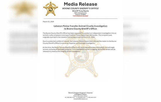 Boone County Cops Take Over K-9 Cruelty Case Tied to Frankfort Handler