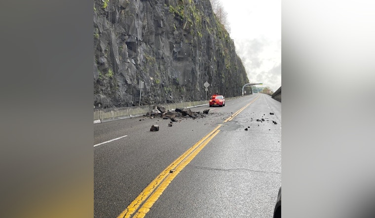 Boulders Crash Onto OR 99E, Crippling Commute By Oregon City Tunnel