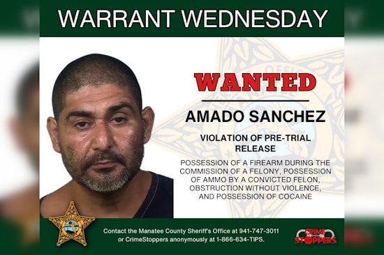 Bradenton Sheriff On Hunt For Wanted Man In Gun, Cocaine Case