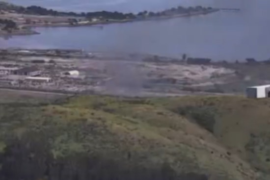 Brisbane Hills Blaze Sends Smoke Tower Over Bayshore