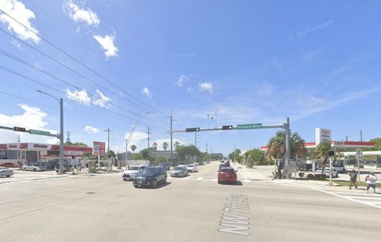 Broward Blvd Chaos: Firetruck Hit While Rushing To Pre-Dawn Crash