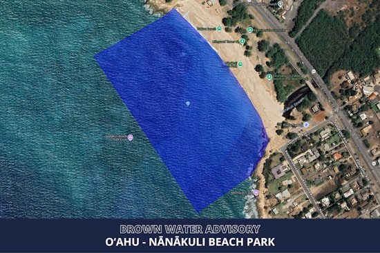 Brown, Gunky Surf Triggers Health Alert At Nānākuli Beach Park