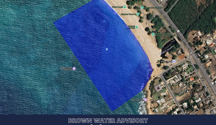 Brown, Gunky Surf Triggers Health Alert At Nānākuli Beach Park