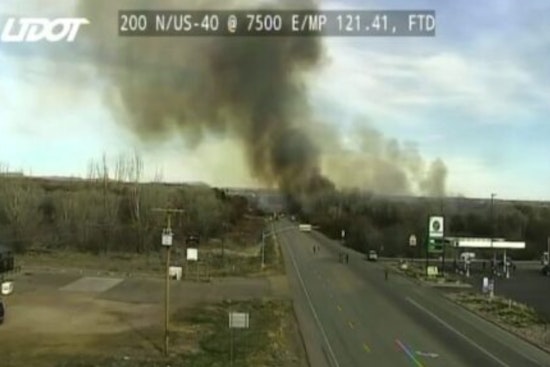 Brush Fire Near Fort Duchesne Turns US-40 Into A Parking Lot