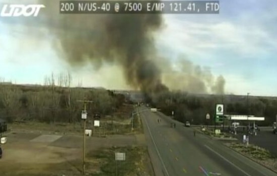 Brush Fire Near Fort Duchesne Turns US-40 Into A Parking Lot