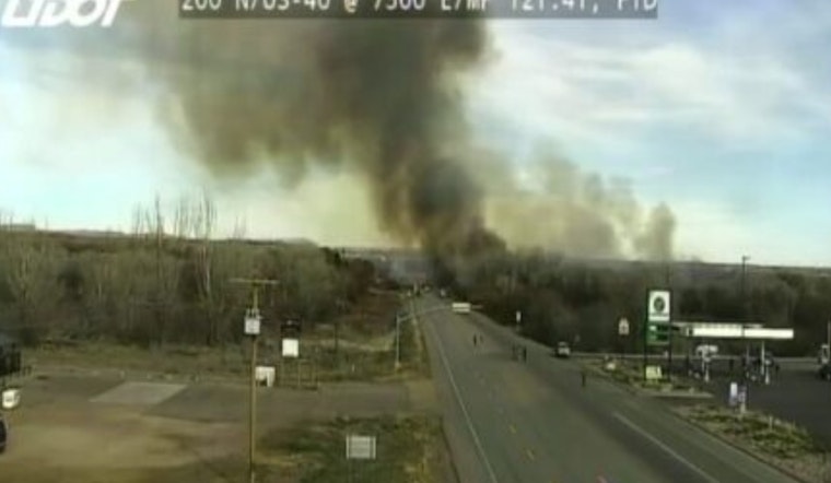 Brush Fire Near Fort Duchesne Turns US-40 Into A Parking Lot