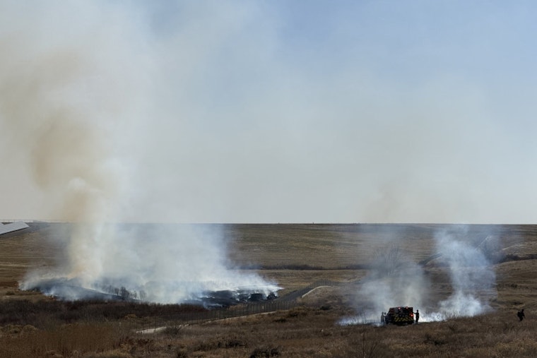 Buckley Base Blaze Sends Smoke Towering Over Aurora