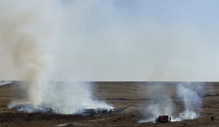 Buckley Base Blaze Sends Smoke Towering Over Aurora