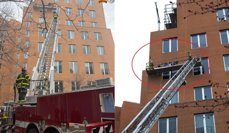 Cambridge Firefighters Pull Off Daring 70-Foot Scaffold Rescue On Vassar Street