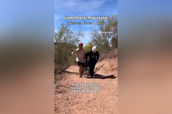 Camelback Chaos As Phoenix Crews Airlift Trio Of Stranded Hikers