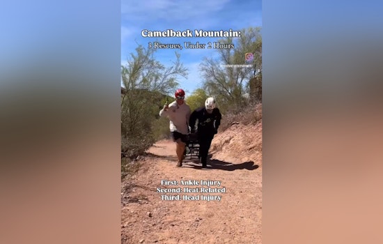Camelback Chaos As Phoenix Crews Airlift Trio Of Stranded Hikers