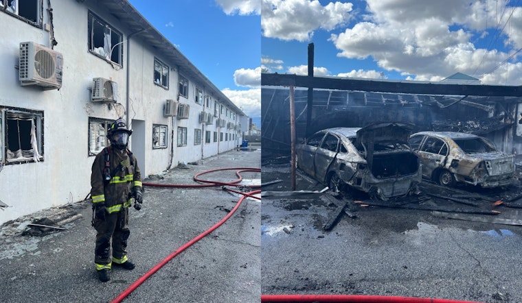 Campbell Carport Inferno Torches Cars, Boots 60 Neighbors From Homes