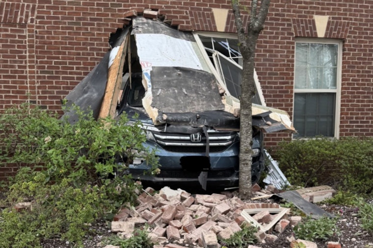 Car Blasts Through Arlington Building, Miraculously No One Hurt