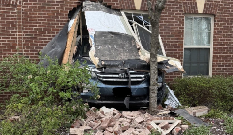 Car Blasts Through Arlington Building, Miraculously No One Hurt