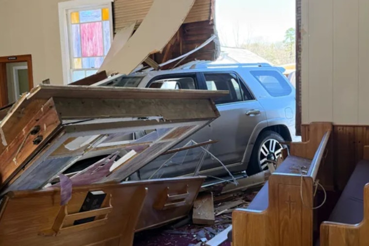 Car Crashes Into Seymour Church Sanctuary