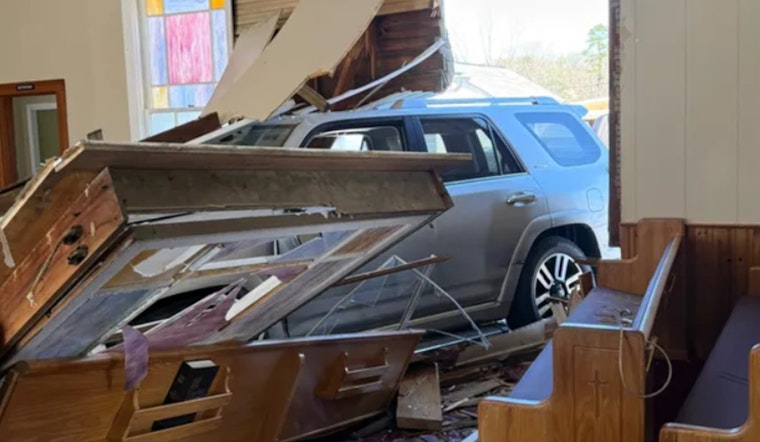Car Crashes Into Seymour Church Sanctuary
