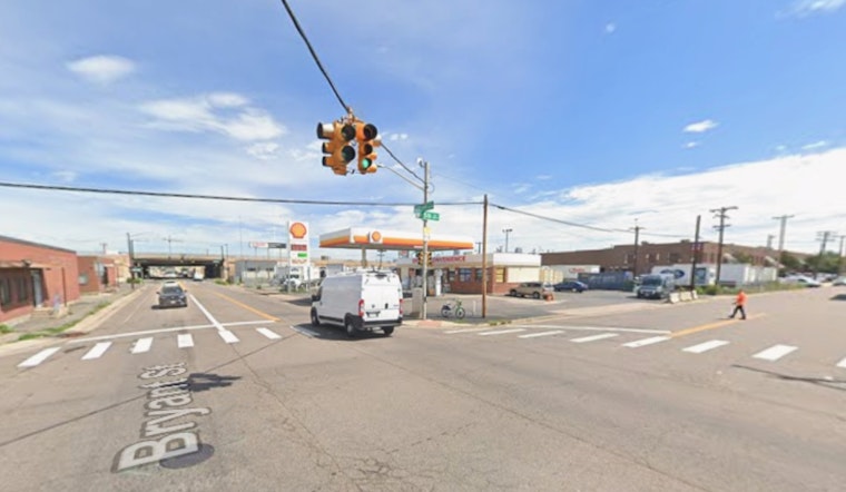 Car Slams Denver Building As Gas Station Catches Fire Near Ball Arena