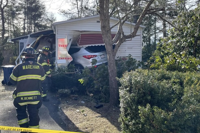 Car Slams Into Wareham House As Police, Fire And EMS Race In