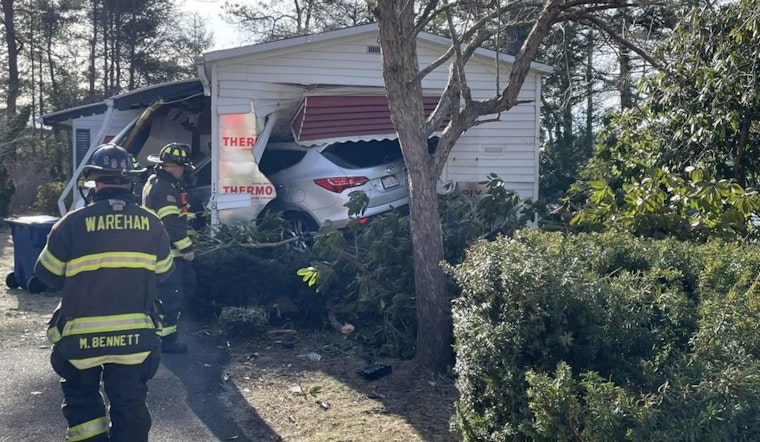 Car Slams Into Wareham House As Police, Fire And EMS Race In