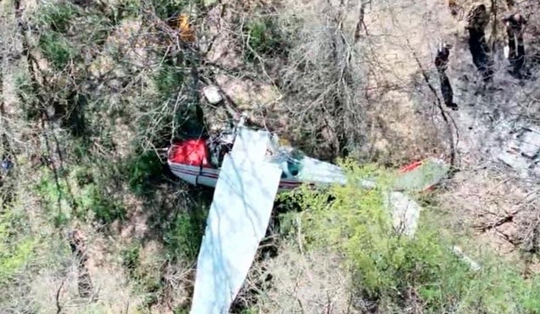 Cessna Slams Into Denton Treeline, Two Walk Away