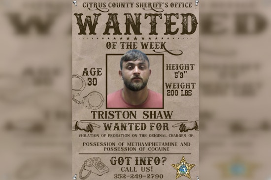 Citrus Deputies Put 30-Year-Old Triston Shaw On ‘Wanted Of The Week’ List