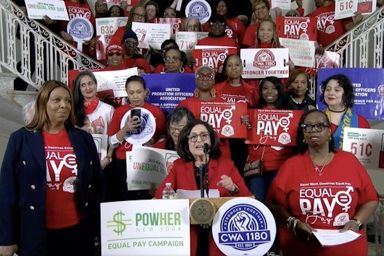 City Hall Steps Turn Into Equal Pay Battleground as Menin, James Turn Up Heat