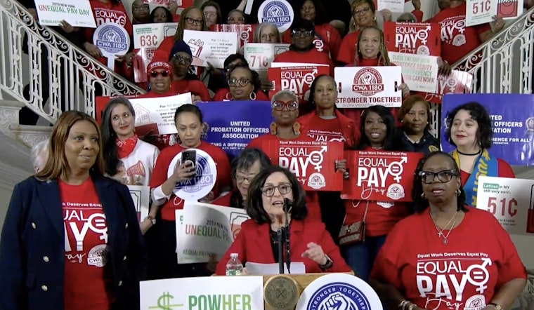 City Hall Steps Turn Into Equal Pay Battleground as Menin, James Turn Up Heat