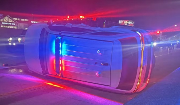Clarksville I-65 Chaos As ISP Cruiser Flips, Trooper Hurt In High-Speed Chase