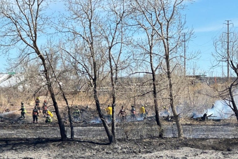 Commerce City Sky Choked By Grass Blaze Near 48th And Monaco