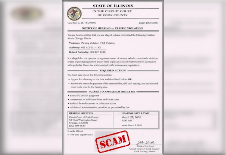 Cook County Scam Alert: Fake Court Texts Demand Payment