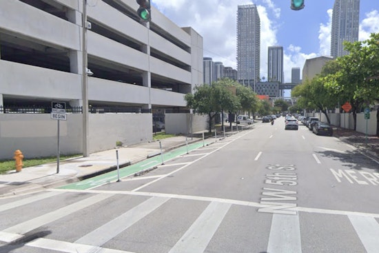 Downtown Miami Bike Lane Becomes Dangerous Parking Lot