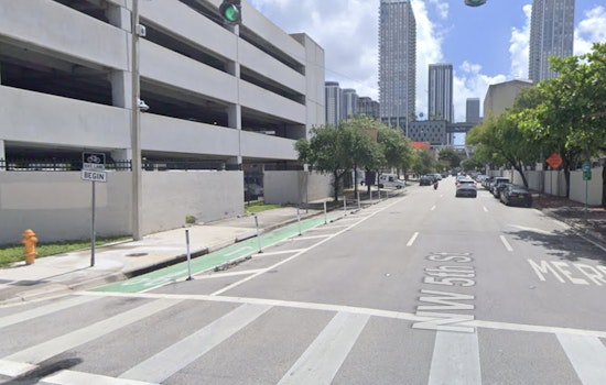 Downtown Miami Bike Lane Becomes Dangerous Parking Lot