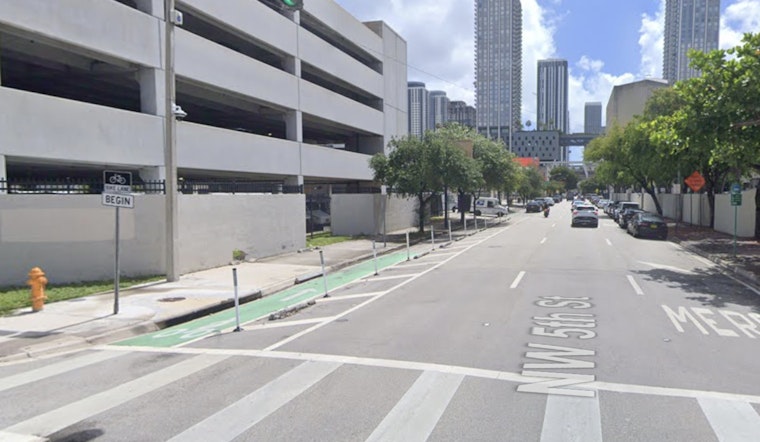 Downtown Miami Bike Lane Becomes Dangerous Parking Lot