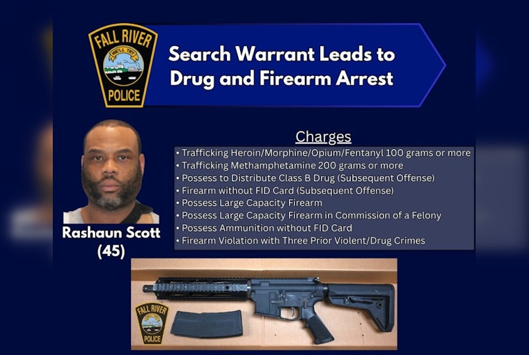 Fall River Bust Uncovers Ghost Gun, Fentanyl Cache On Forest Street