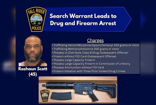 Fall River Bust Uncovers Ghost Gun, Fentanyl Cache On Forest Street