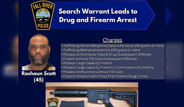 Fall River Bust Uncovers Ghost Gun, Fentanyl Cache On Forest Street
