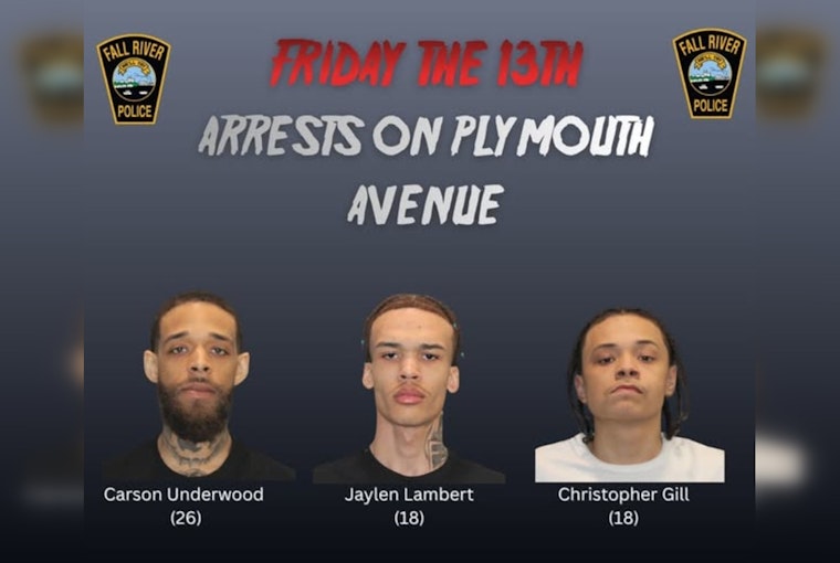 Fall River Gun Bust, Cops Nab Trio In Plymouth Ave Raid