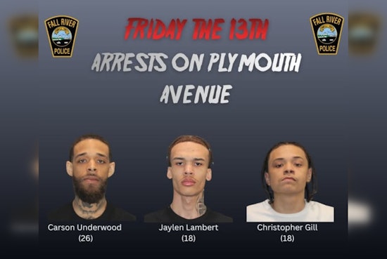 Fall River Gun Bust, Cops Nab Trio In Plymouth Ave Raid