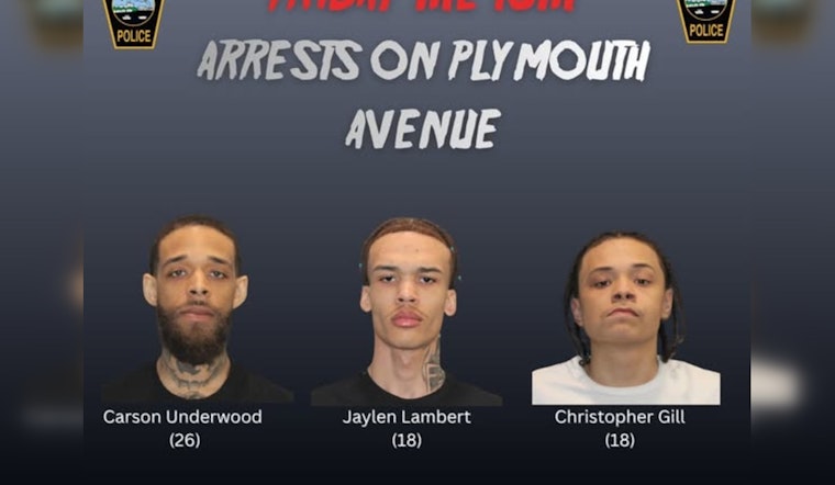 Fall River Gun Bust, Cops Nab Trio In Plymouth Ave Raid