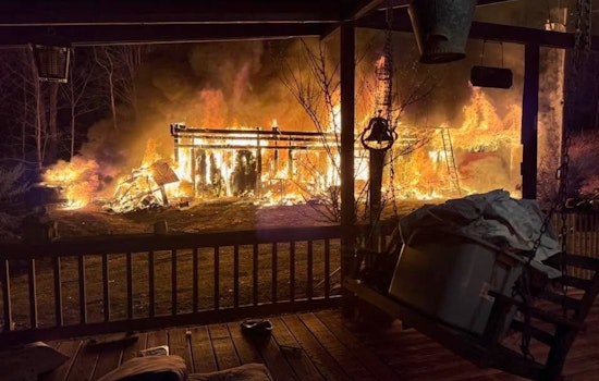 Fannin County Shop Inferno Guts Garage, Scorches Home Next Door