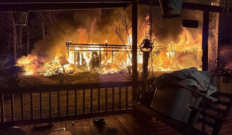 Fannin County Shop Inferno Guts Garage, Scorches Home Next Door
